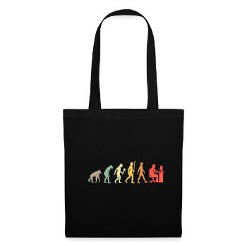 Vintage Graphic Artist Evolution Designer Gift - Tote Bag - black - Front