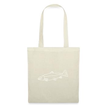 Saumon linéaire - Sac en tissu - nature - Devant
