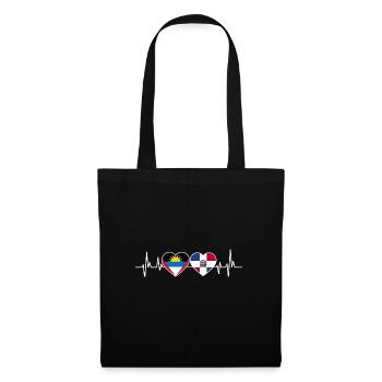 Drapeau d’Antigua-et-Barbuda - Sac en tissu - noir - Devant