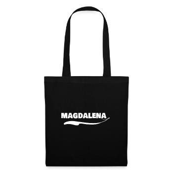 Prénom Magdalena - Sac en tissu - noir - Devant