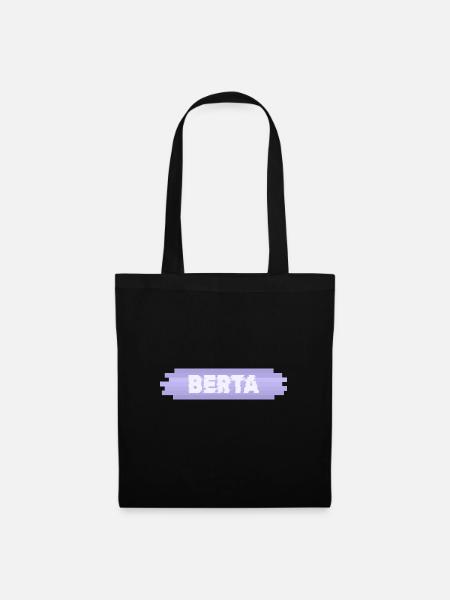 Berta als Mutter - Stoffbeutel - Schwarz