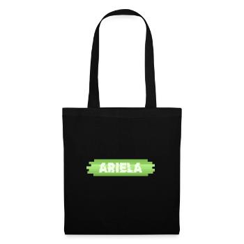 Ariela als Geschenkidee - Stoffbeutel - Schwarz - Vorne