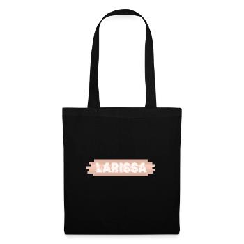 First name Larissa - Tote Bag - black - Front