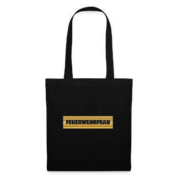 Cadeau pour pompier - Sac en tissu - noir - Devant