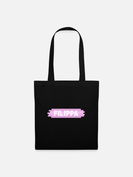 Frauenname Filippa - Stoffbeutel - Schwarz