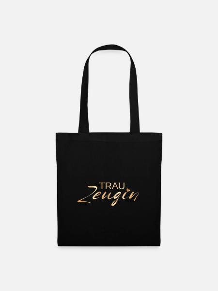 Team Braut-Trauzeugin! - Stoffbeutel - Schwarz