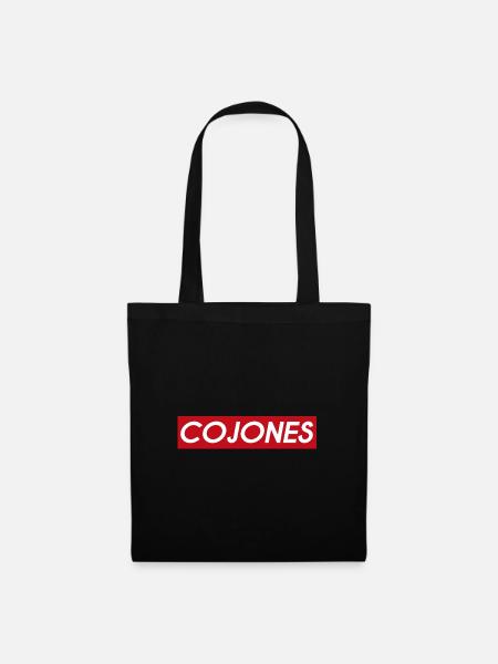Cojones| mutiger Mutiger Mut - Stoffbeutel - Schwarz