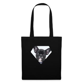 French Bulldog - Frenchie - Tote Bag - black - Front