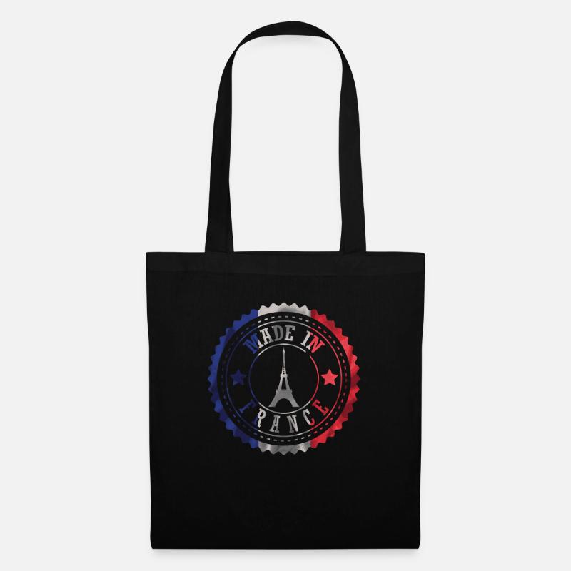 Paris Frankreich Eiffelturm Geschenk Patriot - Stoffbeutel - Schwarz