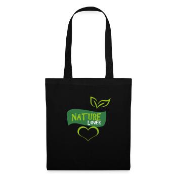 nature - Sac en tissu - noir - Devant