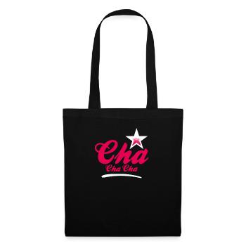 Cha Cha Cha Dance - Latino Tanz Geschenk T-Shirt - Stoffbeutel - Schwarz - Vorne