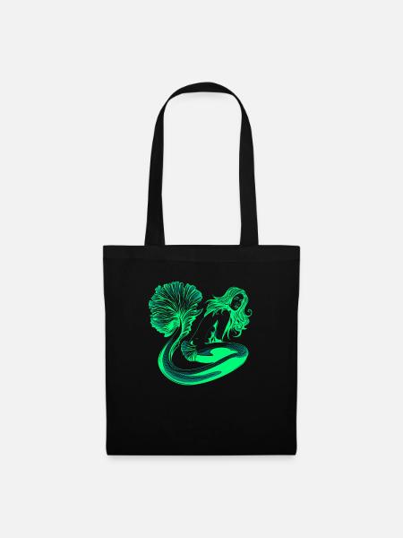 Mermaid mermaid mermaid fairy tale - Tote Bag - black