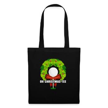 Cadeau de Noël pour golfeur - Sac en tissu - noir - Devant
