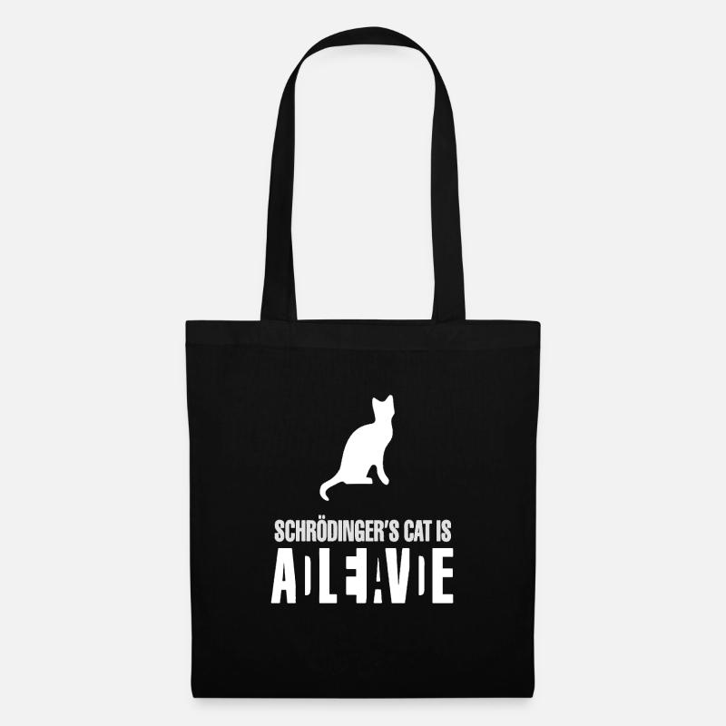 Le chat de Schrödinger est Alive Dead - Sac en tissu - noir