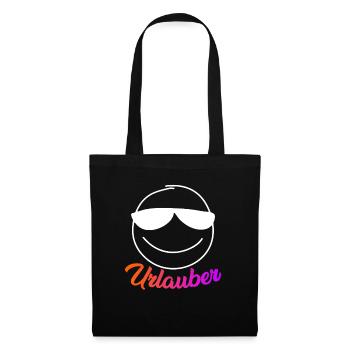 Vacances de vacances - Sac en tissu - noir - Devant