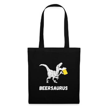 Beer Saurus Dinosaur Gifts - Tote Bag - black - Front