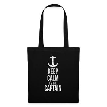 Captain sailor gift ship boat saying - Tote Bag - black - Front