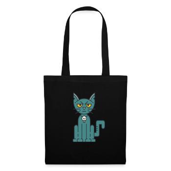 Chat Chat Britannique Shorthair Maine Coon Cadeau - Sac en tissu - noir - Devant