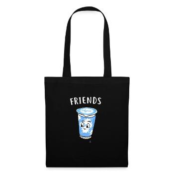 Best friends Ayran Döner Kebab Fast Food Geschenk - Stoffbeutel - Schwarz - Vorne