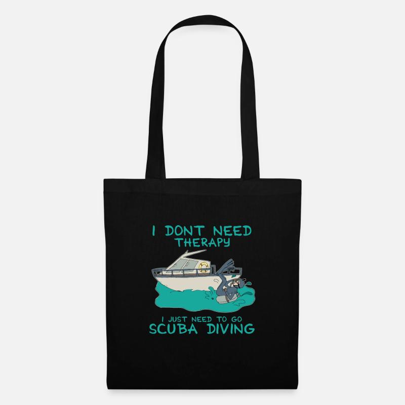 Scuba Diving - Stoffbeutel - Schwarz
