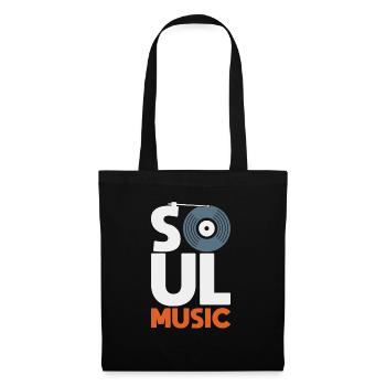 Soul Musik Geschenk Kinder Weihnachten - Stoffbeutel - Schwarz - Vorne