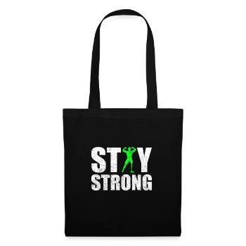 Bodybuilding avec prothèse - Sac en tissu - noir - Devant