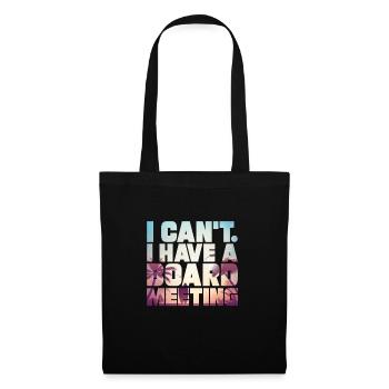 Surf board meeting shirt gift - Tote Bag - black - Front