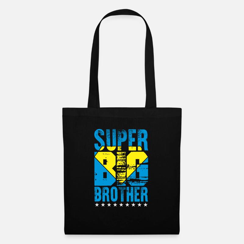Super Big Brother - Stoffbeutel - Schwarz