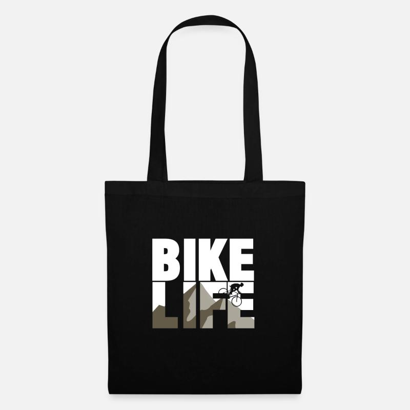 Fahrrad Leben Geschenk Weihnachten Kinder - Stoffbeutel - Schwarz