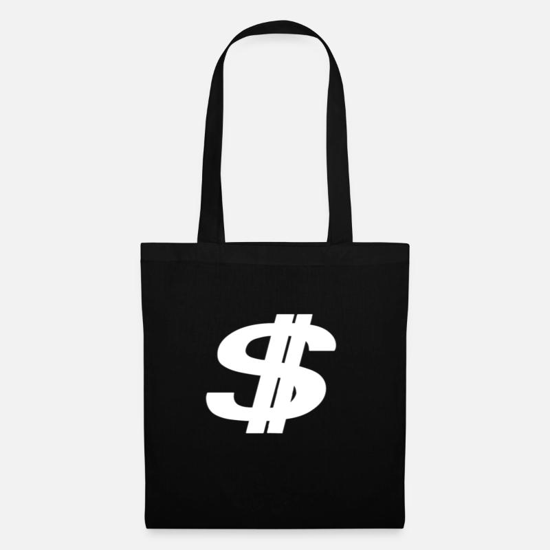 Dollar - Stoffbeutel - Schwarz