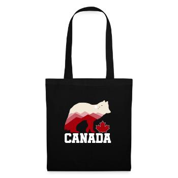 Canada grizzly bear gift children nature - Tote Bag - black - Front