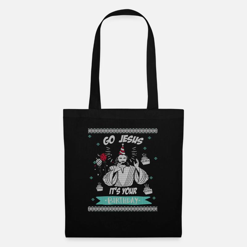 Go Jesus it's your Birthday Geburtstag Geschenk - Stoffbeutel - Schwarz
