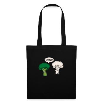 Funny Broccoli Cauliflower Ghost Ghost Gift - Tote Bag - black - Front