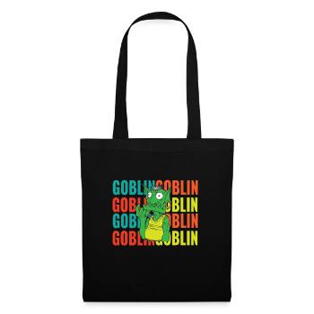 Gobelin rétro - Sac en tissu - noir - Devant