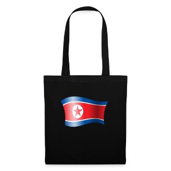 Corée du Nord drapeau Corée drapeau Corée - Sac en tissu - noir - Devant