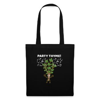 Thyme To Party Chef Funny Thyme Funny - Tote Bag - black - Front