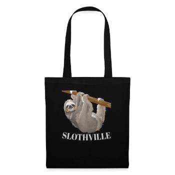Paresseux Slothville - Sac en tissu - noir - Devant