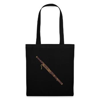 Bassoon gift tones sounds music - Tote Bag - black - Front