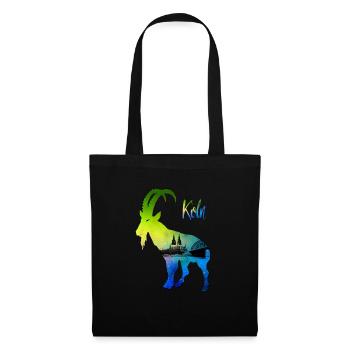 Cologne Cathedral Geißbock Hennes - Tote Bag - black - Front