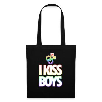 LGBT - Gay - Gay - I kiss boys - Tote Bag - black - Front