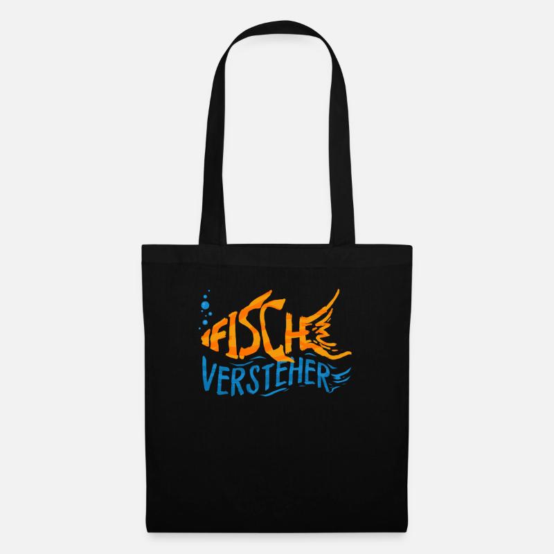 Fische Aquarium Aquaristik Aquarianer Geschenk - Stoffbeutel - Schwarz