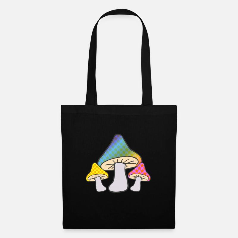Mushroom - Stoffbeutel - Schwarz