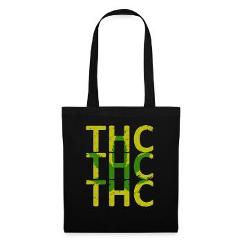 Mauvaises herbes THC - Sac en tissu - noir - Devant