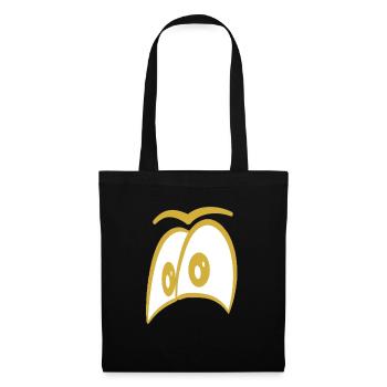 Oeil d'or - Sac en tissu - noir - Devant