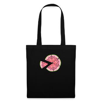 Le melon mange des fruits! Cadeau fruit melon - Sac en tissu - noir - Devant