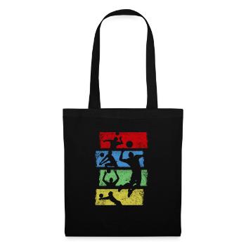 Cadeau d'équipe sportive de volleyball - Sac en tissu - noir - Devant