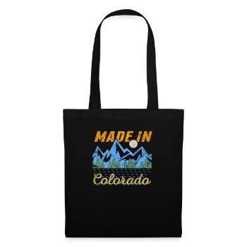 Vintage Made in Colorado Outdoors T-shirt - Tote Bag - black - Front