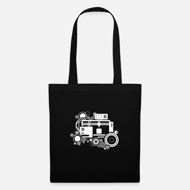 3D Druck Geschenk Lustiger Spruch 3D Print - Stoffbeutel - Schwarz