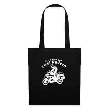 I travel on two wheels - Tote Bag - black - Front
