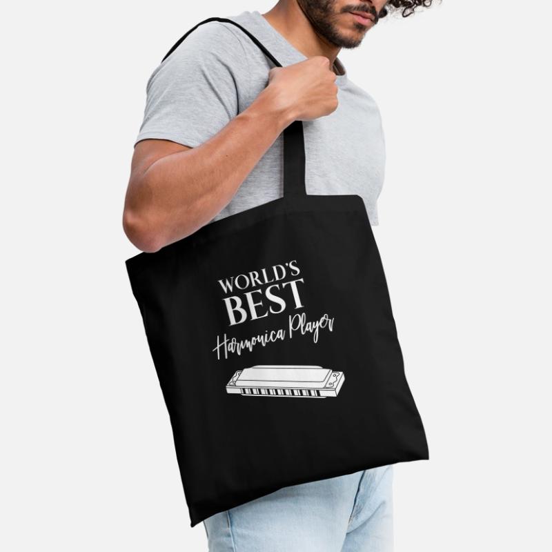 Harmonica - harmonica player - saying Tote Bag